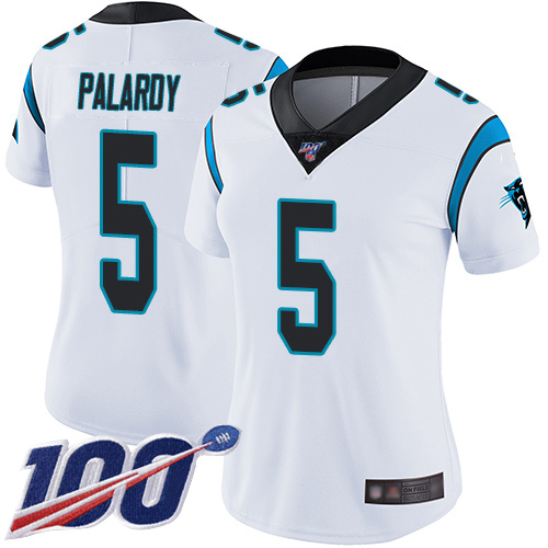 Carolina Panthers Limited White Women Michael Palardy Road Jersey NFL Football #5 100th Season Vapor Untouchable->women nfl jersey->Women Jersey